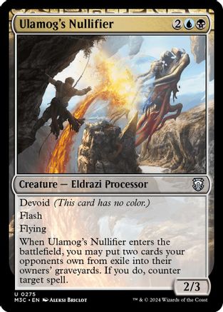 Image of Ulamog's Nullifier (Ripple Foil) (M3C-275) - Modern Horizons 3 Commander Foil