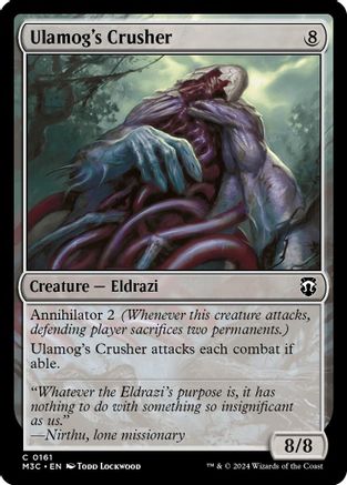 Image of Ulamog's Crusher (Ripple Foil) (M3C-161) - Modern Horizons 3 Commander Foil