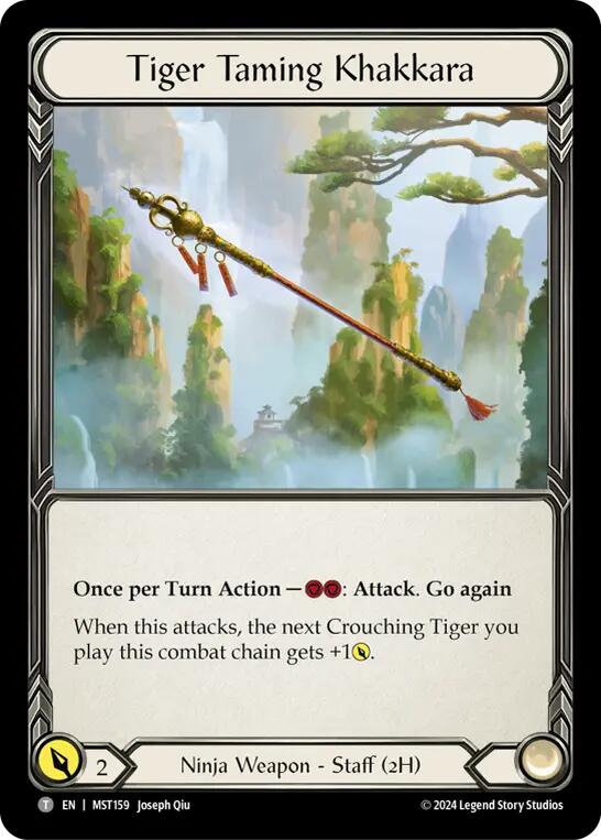 Image of Beckoning Mistblade // Tiger Taming Khakkara [MST003//MST159] (Part the Mistveil)
