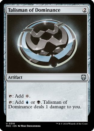 Image of Talisman of Dominance (Ripple Foil) (M3C-310) - Modern Horizons 3 Commander Foil