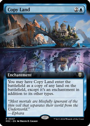 Image of Copy Land (Extended Art) (Ripple Foil) [Modern Horizons 3 Commander]