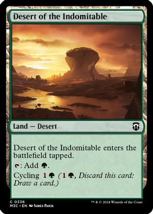 Image of Desert of the Indomitable (Ripple Foil) (M3C-336) - Modern Horizons 3 Commander Foil