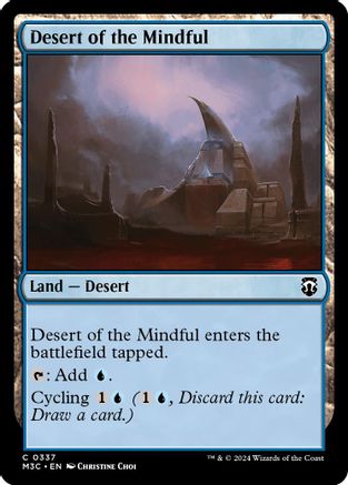 Image of Desert of the Mindful (Ripple Foil) (M3C-337) - Modern Horizons 3 Commander Foil