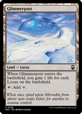 Image of Glimmerpost (Ripple Foil) (M3C-346) - Modern Horizons 3 Commander Foil