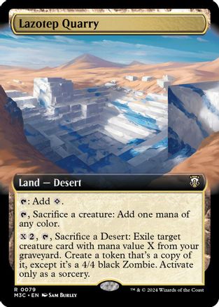 Image of Lazotep Quarry (Extended Art) (Ripple Foil) [Modern Horizons 3 Commander]