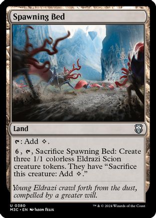 Image of Spawning Bed (Ripple Foil) [Modern Horizons 3 Commander]