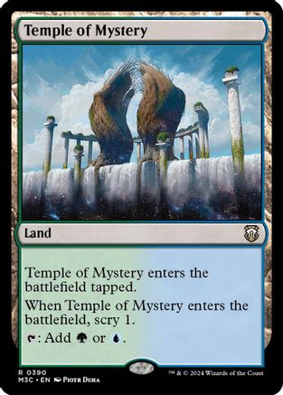 Image of Temple of Mystery (Ripple Foil) (M3C-390) - Modern Horizons 3 Commander Foil