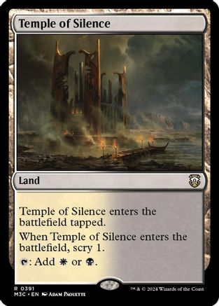 Image of Temple of Silence (Ripple Foil) (M3C-391) - Modern Horizons 3 Commander Foil