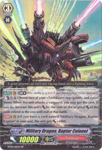 Image of Military Dragon, Raptor Colonel (BT08/016EN) [Blue Storm Armada]