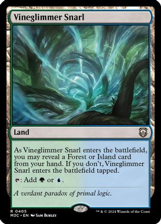 Image of Vineglimmer Snarl (Ripple Foil) [Modern Horizons 3 Commander]