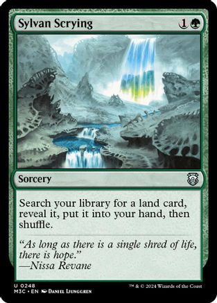 Image of Sylvan Scrying (Ripple Foil) [Modern Horizons 3 Commander]