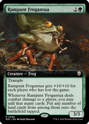 Image of Rampant Frogantua (Extended Art) (Ripple Foil) [Modern Horizons 3 Commander]