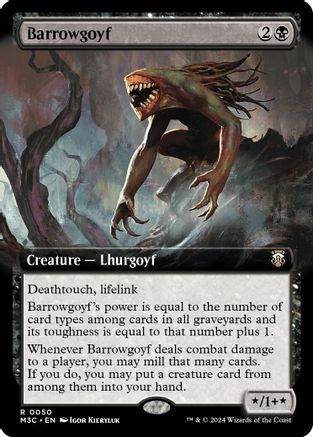 Image of Barrowgoyf (Extended Art) (Ripple Foil) [Modern Horizons 3 Commander]