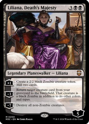 Image of Liliana, Death's Majesty (Ripple Foil) [Modern Horizons 3 Commander]
