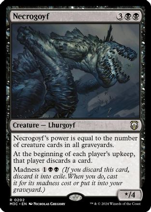 Image of Necrogoyf (Ripple Foil) [Modern Horizons 3 Commander]