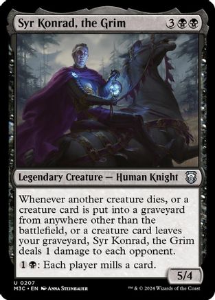 Image of Syr Konrad, the Grim (Ripple Foil) [Modern Horizons 3 Commander]