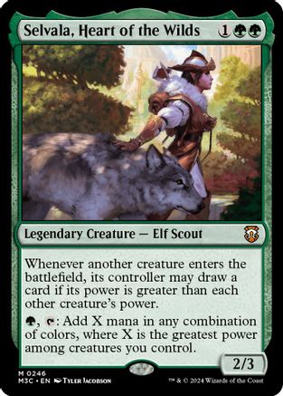 Image of Selvala, Heart of the Wilds (Ripple Foil) [Modern Horizons 3 Commander]