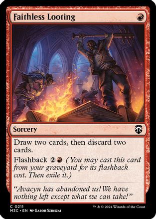 Image of Faithless Looting (Ripple Foil) [Modern Horizons 3 Commander]