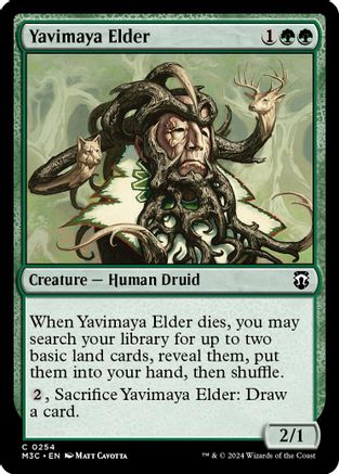 Image of Yavimaya Elder (Ripple Foil) (M3C-254) - Modern Horizons 3 Commander Foil