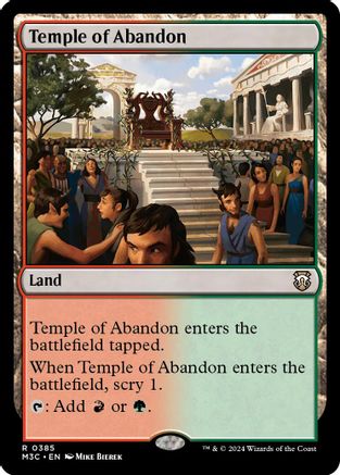 Image of Temple of Abandon (Ripple Foil) [Modern Horizons 3 Commander]