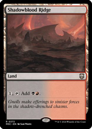 Image of Shadowblood Ridge (Ripple Foil) [Modern Horizons 3 Commander]