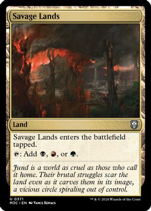 Image of Savage Lands (Ripple Foil) [Modern Horizons 3 Commander]