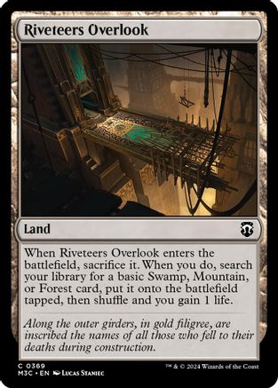 Image of Riveteers Overlook (Ripple Foil) [Modern Horizons 3 Commander]