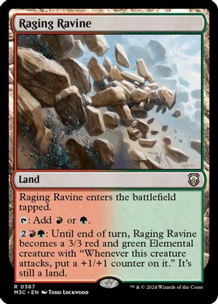 Image of Raging Ravine (Ripple Foil) [Modern Horizons 3 Commander]