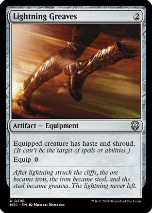 Image of Lightning Greaves (Ripple Foil) [Modern Horizons 3 Commander]