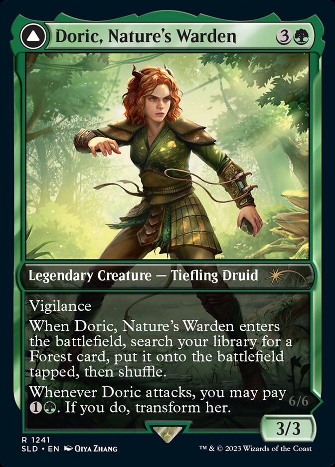 Image of Doric, Nature's Warden // Doric, Owlbear Avenger [Secret Lair Drop Series]