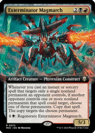 Image of Exterminator Magmarch (Extended Art) (Ripple Foil) [Modern Horizons 3 Commander]