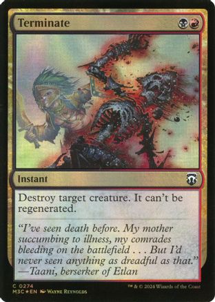 Image of Terminate (Ripple Foil) [Modern Horizons 3 Commander]