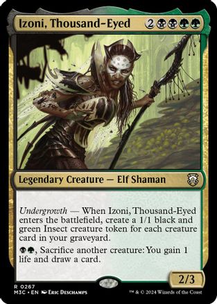 Image of Izoni, Thousand-Eyed (Ripple Foil) (M3C-267) - Modern Horizons 3 Commander Foil
