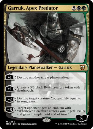 Image of Garruk, Apex Predator (Ripple Foil) (M3C-262) - Modern Horizons 3 Commander Foil