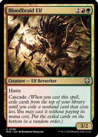 Image of Bloodbraid Elf (Ripple Foil) [Modern Horizons 3 Commander]