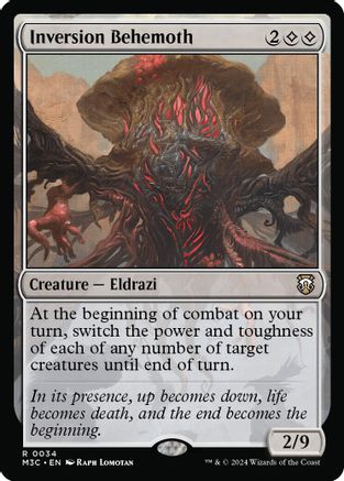 Image of Inversion Behemoth  (Ripple Foil) (M3C-034) - Modern Horizons 3 Commander Foil