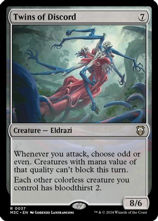 Image of Twins of Discord (Ripple Foil) [Modern Horizons 3 Commander]