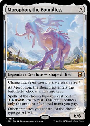 Image of Morophon, the Boundless (Ripple Foil) (M3C-157) - Modern Horizons 3 Commander Foil