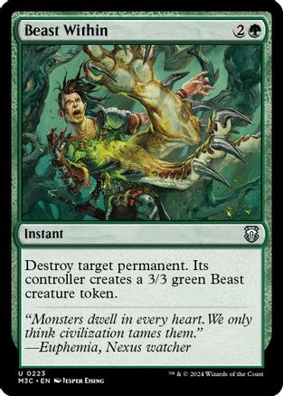 Image of Beast Within (Ripple Foil) [Modern Horizons 3 Commander]