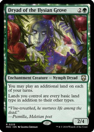 Image of Dryad of the Ilysian Grove (Ripple Foil) [Modern Horizons 3 Commander]