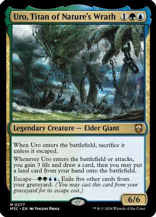 Image of Uro, Titan of Nature's Wrath (Ripple Foil) [Modern Horizons 3 Commander]