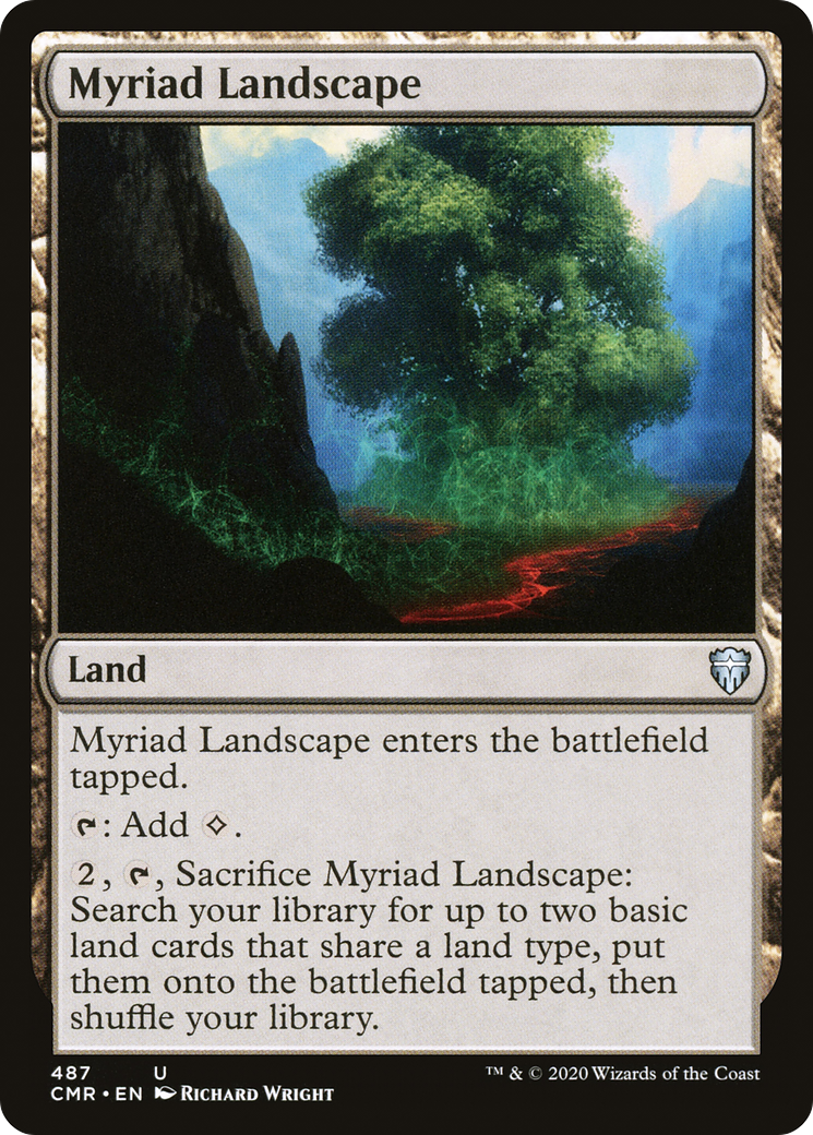 Image of Myriad Landscape (CMR-487) - Commander Legends Foil
