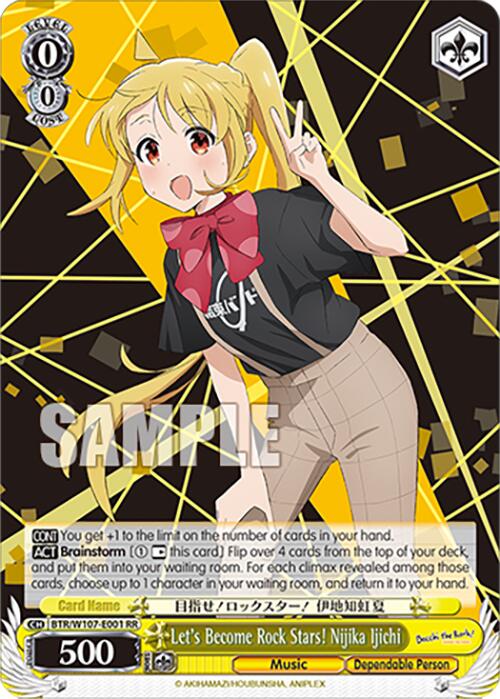 Image of Let's Become Rock Stars! Nijika Ijichi (BTR/W107-E001 RR) [BOCCHI THE ROCK!]