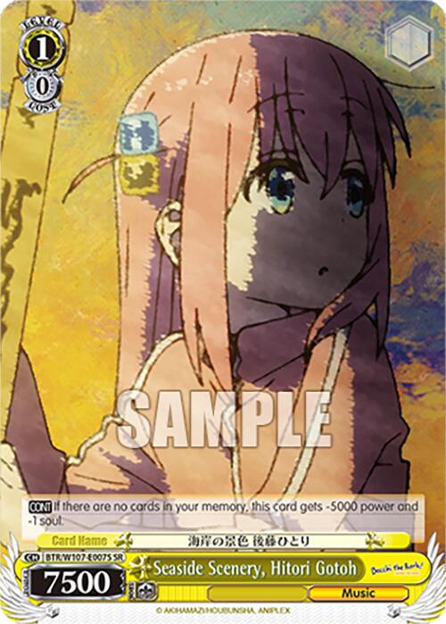 Image of Seaside Scenery, Hitori Gotoh (BTR/W107-E007S SR) [BOCCHI THE ROCK!]