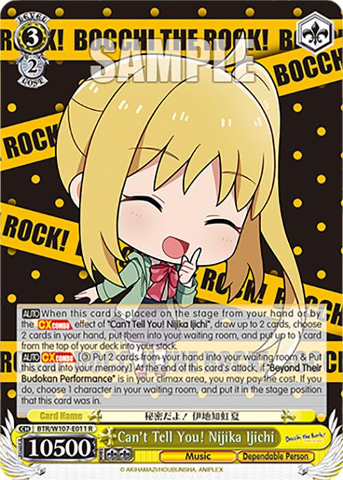 Image of Can't Tell You! Nijika Ijichi (BTR/W107-E011 R) [BOCCHI THE ROCK!]