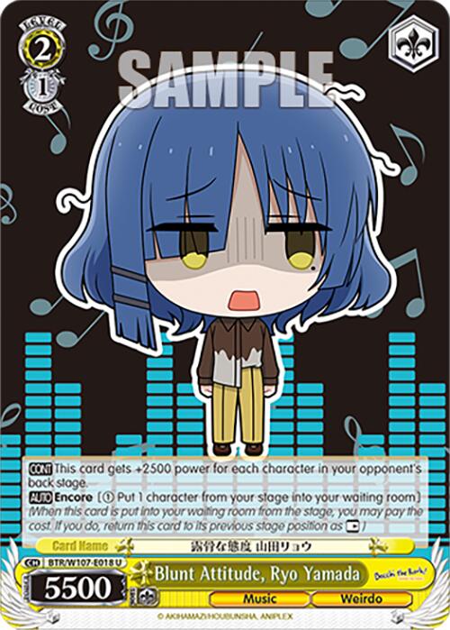 Image of Blunt Attitude, Ryo Yamada (BTR/W107-E018 U) [BOCCHI THE ROCK!]