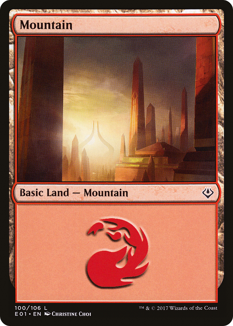 Image of Mountain (100) [Archenemy: Nicol Bolas]