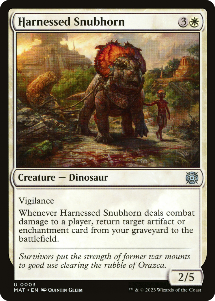 Image of Harnessed Snubhorn [March of the Machine: The Aftermath]