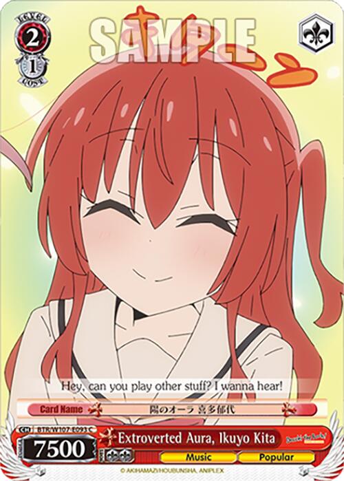 Image of Extroverted Aura, Ikuyo Kita (BTR/W107-E093 C) [BOCCHI THE ROCK!]