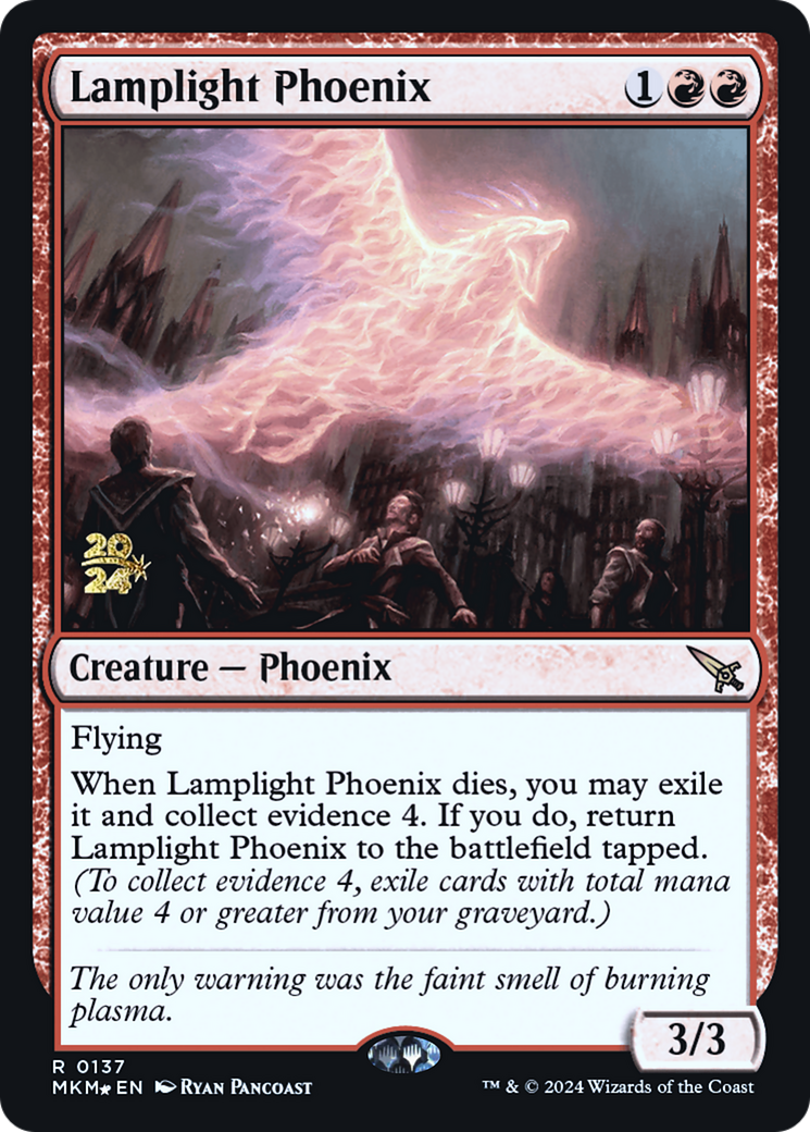 Image of Lamplight Phoenix [Murders at Karlov Manor Prerelease Promos]